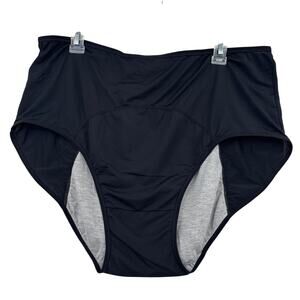 Everdries Leakproof Brief Panty Size 4X Black Discreet Underwear Absorbent